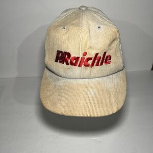 Raichle Corduroy Hat Snapback Adjustable Yupoong Vintage 90s
